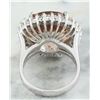 Image 4 : 13.10 CTW Morganite 18K White Gold Diamond Ring