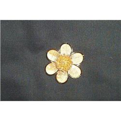 Jewelry-Mesh Flower Brooch #890773