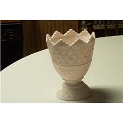 Napco-"Shell Pink"Vase/Sawtooth Top" #890787