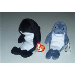 Misprint "Tag " Beanie Babies-Echo & Waves #890794