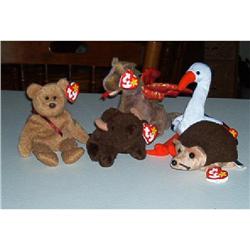 Five Retired Beanie Babies #890796