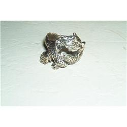 Sterling Silver Dragon Ring #890822