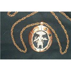 Jewelry-Indian Solid Copper Pendant and Chain #890828