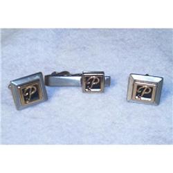 Jewelry-Swank Tie Tac and Cuff Links #890847