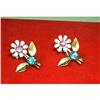 Image 1 : Jewelry-Enamel, Rhinestone Coro Screw Earrings #890848
