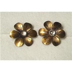 Jewelry-Copper Flower Buttons #890854