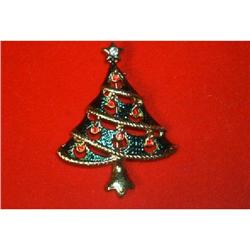 JEWELRY-Enameled/Rhinestone Christmas Tree #890857