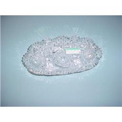 Dish, cut glass olive or pickle dish #891021