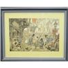 Image 1 :   Anton Pieck Framed Print -The City - 10'x13'  #891023