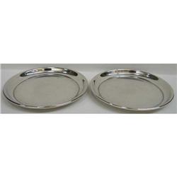 Two Sterling Silver Plates #891025