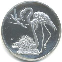 Franklin Mint Coin-Flamingo 2" 1971 sterling #891031