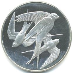 Franklin Mint Coin-Swallows 2  1971 sterling #891033