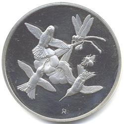 Franklin Mint Coin-Ruby-Throated Hummingbird 2" #891035