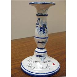 Hand painted French candlestick #891043