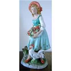 Girl with Chicken Figurine #891118