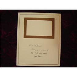 Wallace Nutting  - Mother's Day Card  (F40) #891219