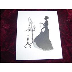 Wallace Nutting Silhouette - Lady (No. 5) #891223