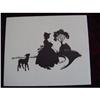 Image 1 : HTF - Wallace Nutting Silhouette - Mary & Lamb #891224
