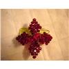 Image 1 : AWESOME..RED BEADED BROOCH W/LUCITE #891304