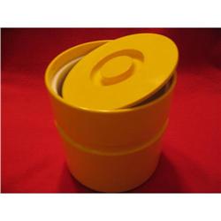 60's Pop Mod Heller bright yellow ice bucket  #891416