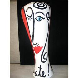 Modigliani Inspired Tall Ceramic Vase #891418