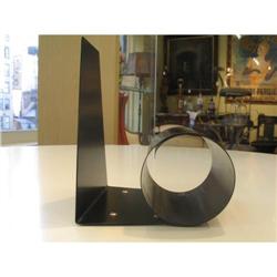 Art deco book end black metal  #891426