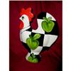 Image 1 : Turov Checkerboard Rooster SIGNED Hand Painted #891582