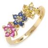 Image 1 : Multi-Color Sapphire and Diamond Ring #904478
