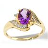 Image 1 : Amethyst and Diamond Ring #904481