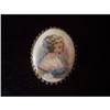 Image 1 : Victorian Porcelain Portrait Pin #904484