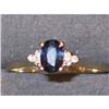 Image 1 : STUNNING SIGNED BLUE SAPPHIRE & DIAMOND 14 K. #904565