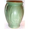 Image 1 : Green Floral Decorated Footed McCoy Vase #904568