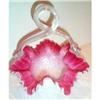 Stunning Hand Blown Cased Art Glass Basket #904647