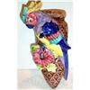 Hand Painted Parrot Wall Pocket #904657
