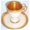 Image 1 : Hand Painted Limoges Footed Demi Cup Saucer #904694
