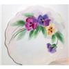 Image 1 : Hand Painted Pansy  Decorated Limoges Plate #904705