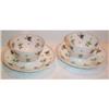 Image 1 : Two Hand Painted Handless Cups and Saucers #904728