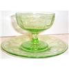 Green Cameo, Ballerina Depression Glass Sherbet #904808