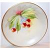 Image 1 : Hand Painted Limoges Cherry Decorated Plate #904835