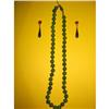 Image 1 : JADE BEAD NECKLACE WITH EARRINGS #918490