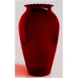 Hocking Royal Ruby Depression Glass 9 in Vase #918517