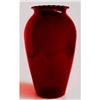 Image 1 : Hocking Royal Ruby Depression Glass 9 in Vase #918517