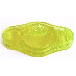 Cambridge Vaseline Depression Glass Compact #918524