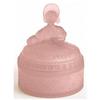 Victorian Lady Pink Satin Glass Powder Jar #918565