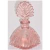 Image 1 : Pink Depression Glass Art Deco Perfume Bottle  #918687