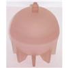 Image 1 : Sphere & Tower Pink Satin Glass Powder Jar #918796