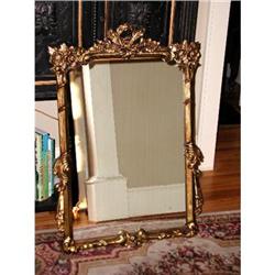 Louis XVI Giltwood Mirror C.1900 #922958