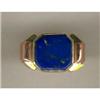 Image 1 : Rose & Yellow Gold Lapis Ring #923071