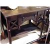 Image 1 : Antique Library Table--Dark Oak #923130