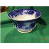 Image 1 : Antique Flow Blue Serving Bowl--Early Piece #923146
